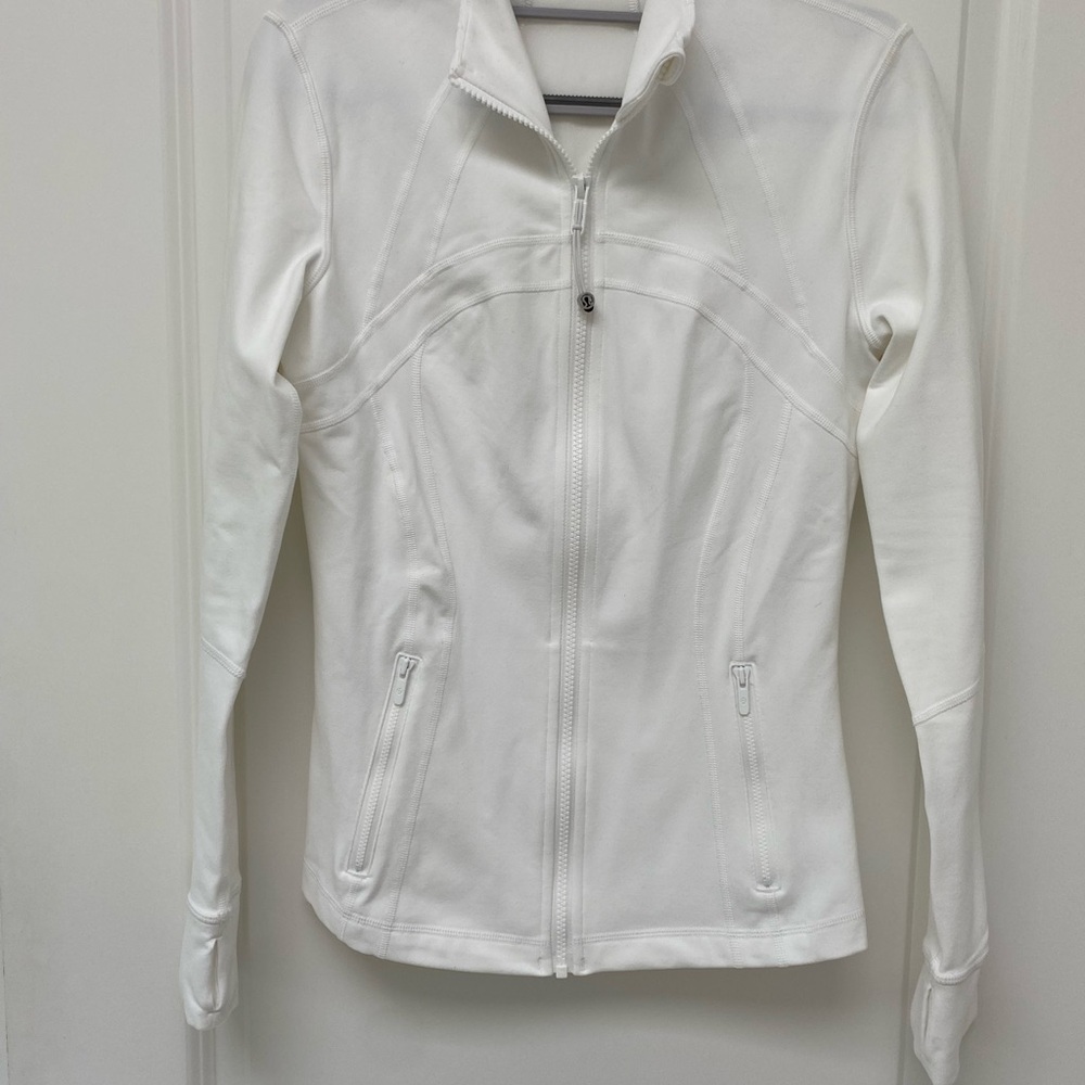 Lululemon Athletica White Utility Jacket Lightweight Performance